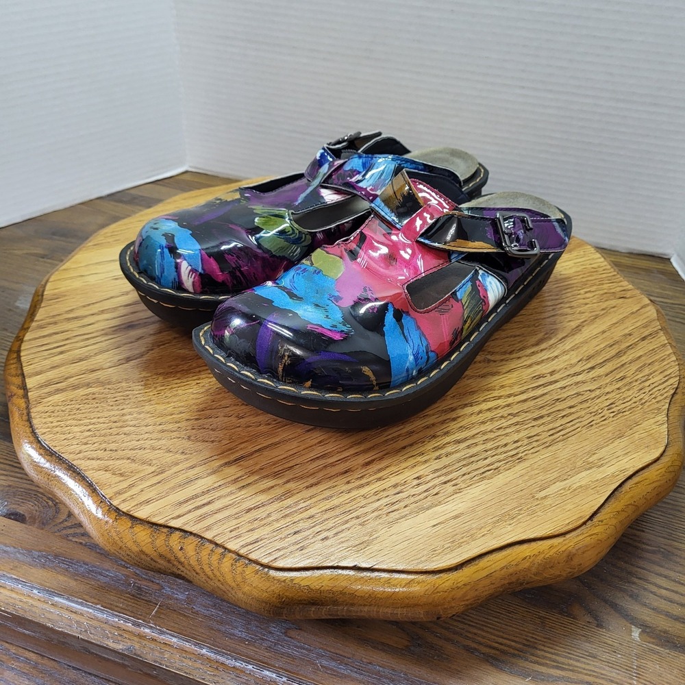 Alegria Ingaro Happy Clogs Mules Slip On Comfort Nursing Shoes Women's Size 9 M